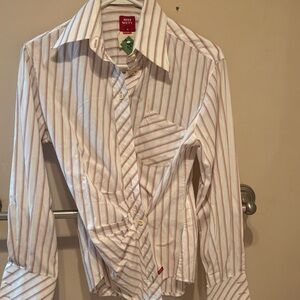 Diesel Miss Sixty Red and White ButtonDown